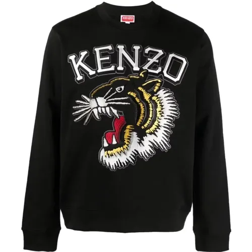Tiger Varsity Slim Sweatshirt Size: S, colour: , male, Sizes: L, XL, S - Kenzo - Modalova