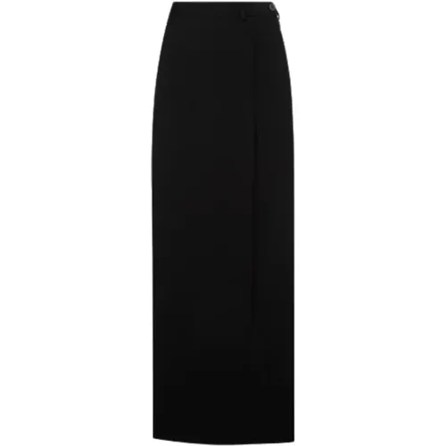 Wool Gabardine Long Skirt , female, Sizes: XS, S - Balenciaga - Modalova