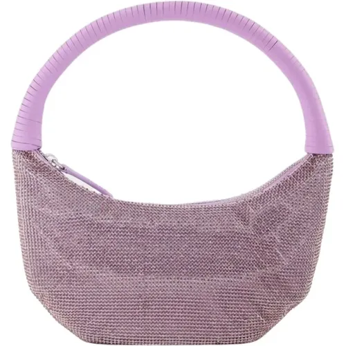 Pepper Crystal Hobo Bag - Lilac - Str , female, Sizes: ONE SIZE - Staud - Modalova