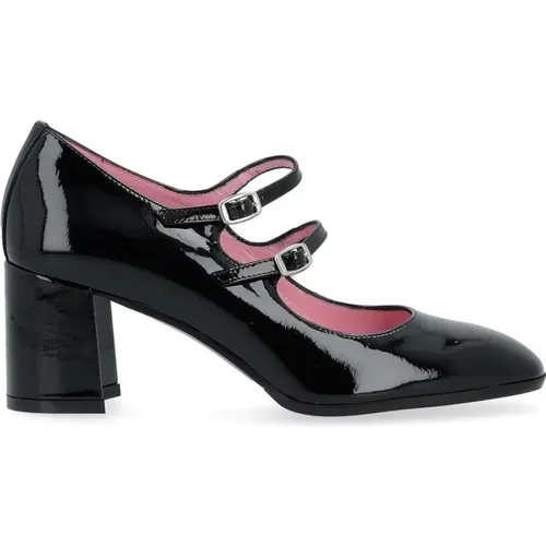 Schwarzer Lackleder High Heel Schuh , Damen, Größe: 38 EU - Carel - Modalova