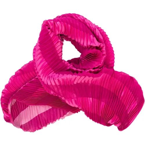 Luxurious Silk Scarf - Fucsia , female, Sizes: ONE SIZE - Emporio Armani - Modalova