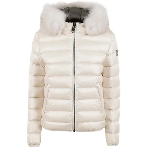 Coats with Fur Hood , female, Sizes: M, XL, L, XS, 2XS, S - Colmar - Modalova