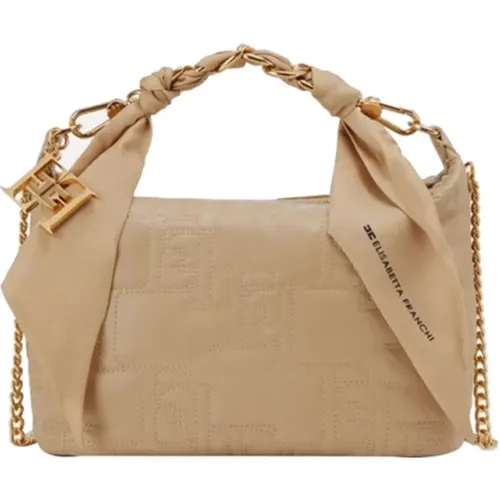 Quilted Chain Handbag , female, Sizes: ONE SIZE - Elisabetta Franchi - Modalova