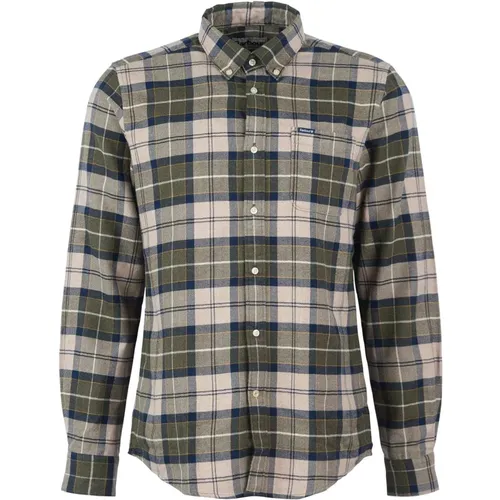 Smart-Casual Herrenhemd mit Tartan-Muster , Herren, Größe: XL - Barbour - Modalova