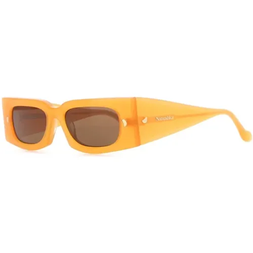 Orangefarbene Bioacetat Fenna Sonnenbrille - Nanushka - Modalova