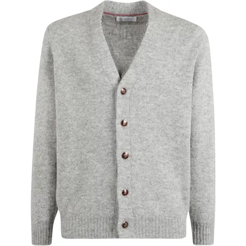 Stilvolle Strickjacke mit Knöpfen - BRUNELLO CUCINELLI - Modalova