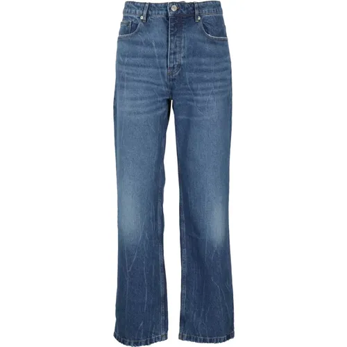 Klassische Straight Fit Denim Jeans , Herren, Größe: W31 - Ami Paris - Modalova