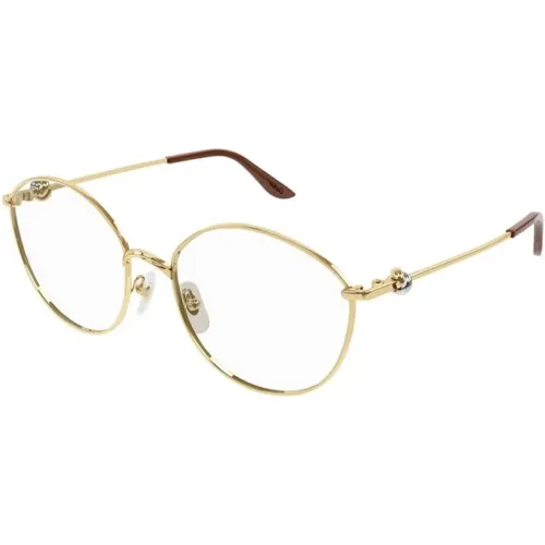 Gold Frame Gles , female, Sizes: 57 MM - Cartier - Modalova