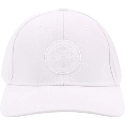 Weiße Logo Patch Hüte Kappen - Canada Goose - Modalova
