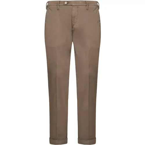 Slim-fit Capri Trousers , male, Sizes: W33, W35, W34, W38, W32, W30, W31 - Michael Coal - Modalova