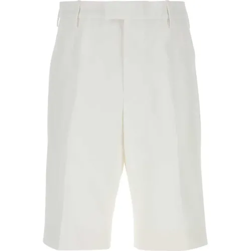 Weiße Baumwoll-Bermuda-Shorts , Herren, Größe: L - alexander mcqueen - Modalova