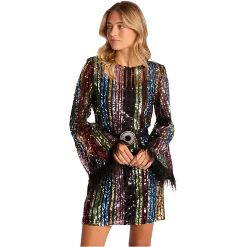 Sequin mini dress , female, Sizes: L, M, S - Alma en Pena - Modalova