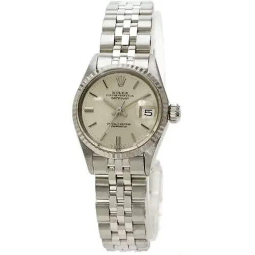 Pre-owned Stainless Steel watches , female, Sizes: ONE SIZE - Rolex Vintage - Modalova