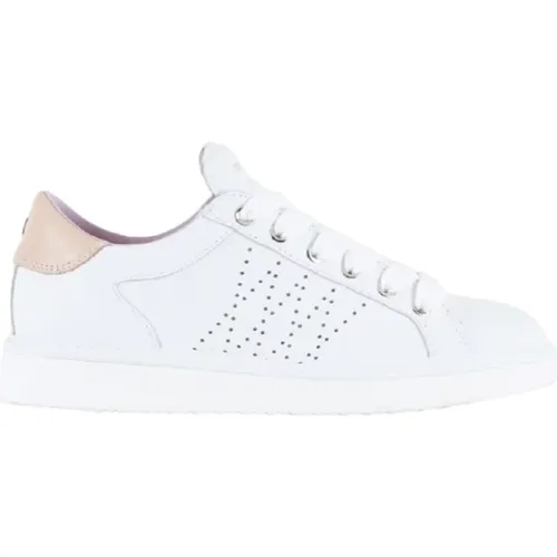 Lace-Up Sneakers with Pink Rear Spoiler , female, Sizes: 6 UK, 4 UK, 5 UK, 8 UK - Panchic - Modalova