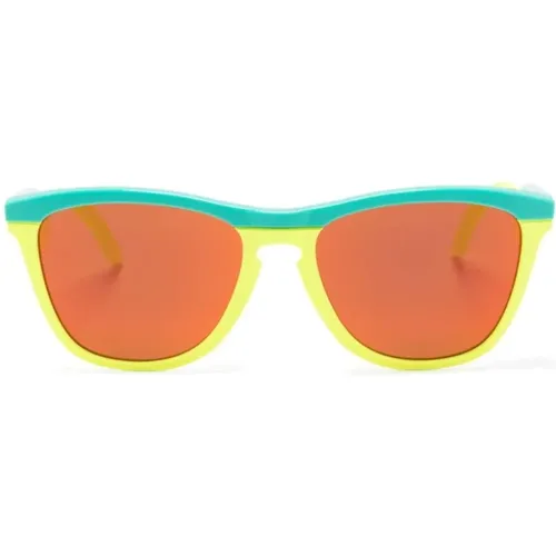 Fluorescent Square Sunglasses UV-Protective , unisex, Sizes: ONE SIZE - Oakley - Modalova