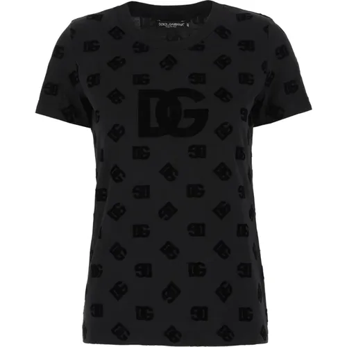 Lässiges Baumwoll-T-Shirt für Männer , Damen, Größe: S - Dolce & Gabbana - Modalova