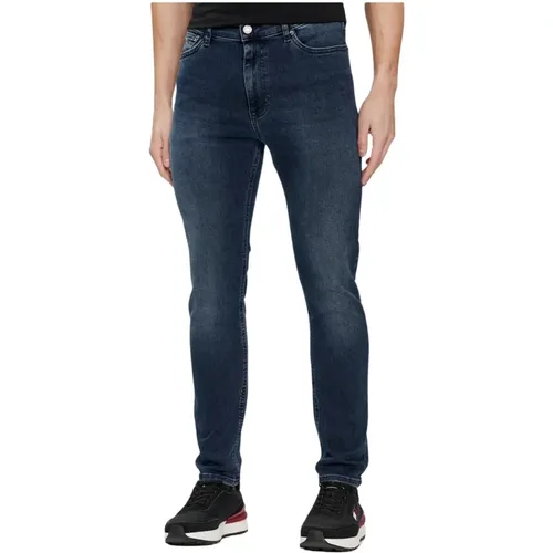 Skinny Stretch Baumwoll Jeans - Simon , Herren, Größe: W33 L32 - Tommy Jeans - Modalova
