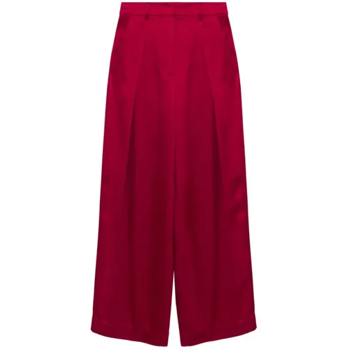 Cherry Wide-Leg Pleated Pants , female, Sizes: M - Simkhai - Modalova