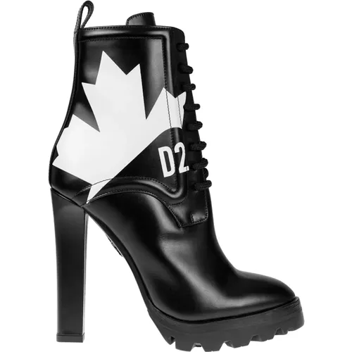 Leder Knöchelstiefel Dsquared2 - Dsquared2 - Modalova