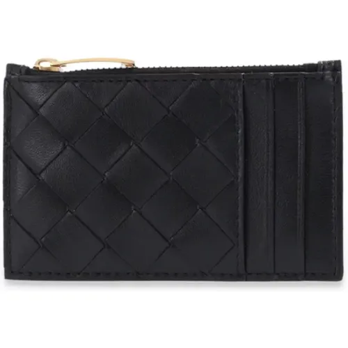 Intrecciato Weave Card Case , female, Sizes: ONE SIZE - Bottega Veneta - Modalova