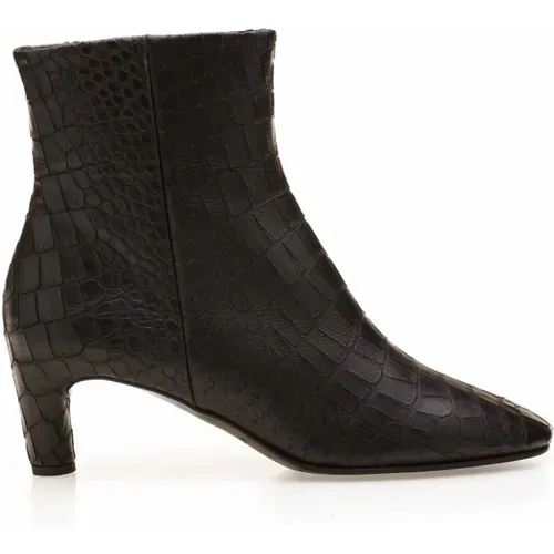 Ankle Boots,Bronzene Leder Stiefeletten - DEL Carlo - Modalova