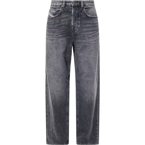 Grey Loose Fit Trousers Aw24 , male, Sizes: W34, W30, W31, W28, W33, W29, W32 - Diesel - Modalova