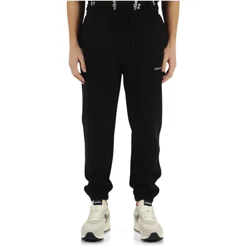 Cotton Sweatpants with Logo Print , male, Sizes: S, XL, 2XL, M, L - Calvin Klein Jeans - Modalova