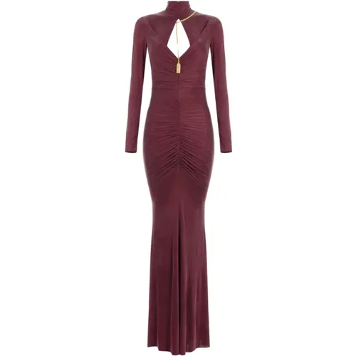 Elegant Long Dress , female, Sizes: M - Elisabetta Franchi - Modalova