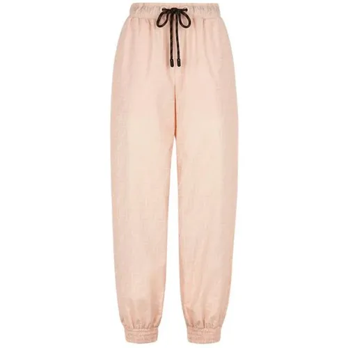 Straight-Leg Track Pants , female, Sizes: M - Fendi - Modalova