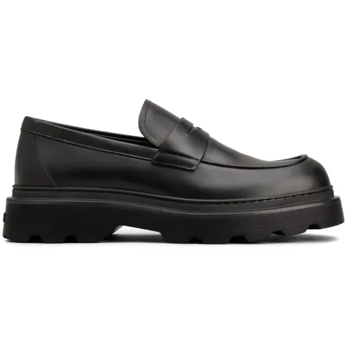 Leather Slip-On Flat Shoes , male, Sizes: 10 UK, 5 UK, 9 UK, 6 1/2 UK, 8 UK, 7 1/2 UK, 7 UK, 6 UK - TOD'S - Modalova