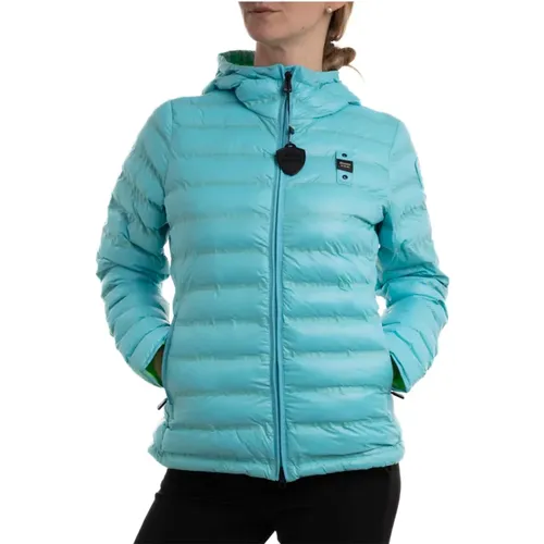 Eco Down Jacket with Striped Seams , female, Sizes: M, S, XS, L - Blauer - Modalova