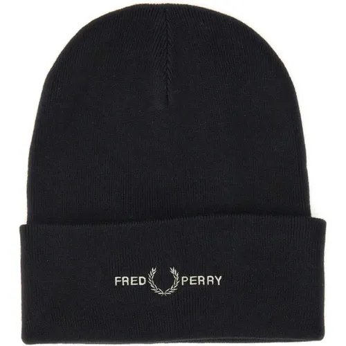 Acryl Baumwollmischung Beanie Hat - Fred Perry - Modalova