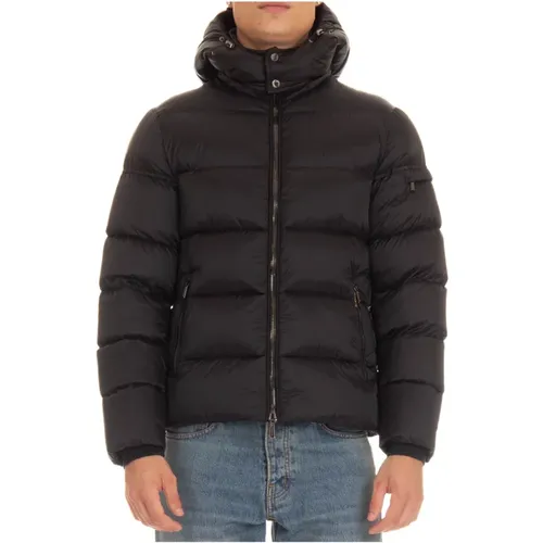 Winter Coat with Detachable Collar , male, Sizes: XL, L - Moorer - Modalova