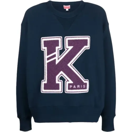 College Exaggerated Sweatshirt , Herren, Größe: XL - Kenzo - Modalova