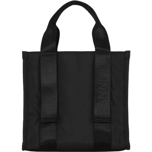 Tech Bag Small Tote Black Ganni - Ganni - Modalova