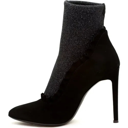 Suede Ankle Boot , female, Sizes: 6 UK, 4 1/2 UK, 7 UK - giuseppe zanotti - Modalova