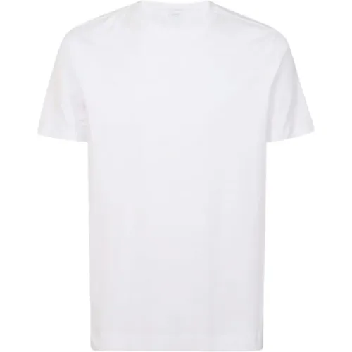 Weiße Baumwoll-T-Shirt , Herren, Größe: L - Malo - Modalova