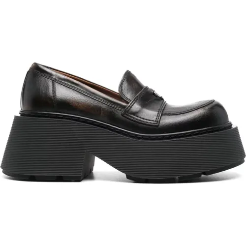 Braune Joy Loafers , Damen, Größe: 37 EU - Vic Matié - Modalova