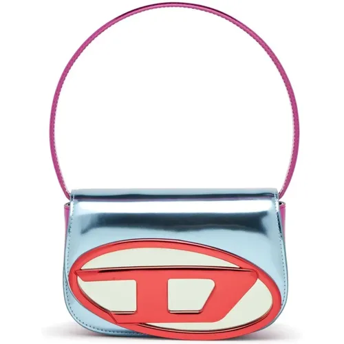 Mirrored Finish Colour-Block Bag , female, Sizes: ONE SIZE - Diesel - Modalova
