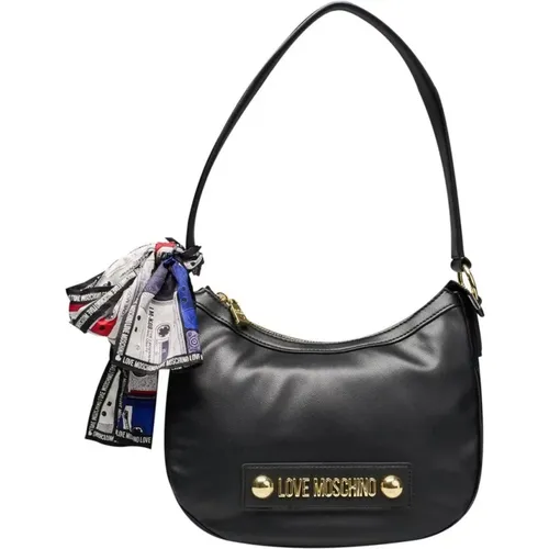 Handtasche mit Multicolor Dekorativem Schal , Damen, Größe: ONE Size - Love Moschino - Modalova