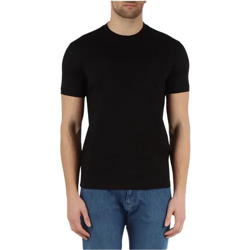 Essential Cotton T-shirt with Printed Logo , male, Sizes: M - Emporio Armani - Modalova