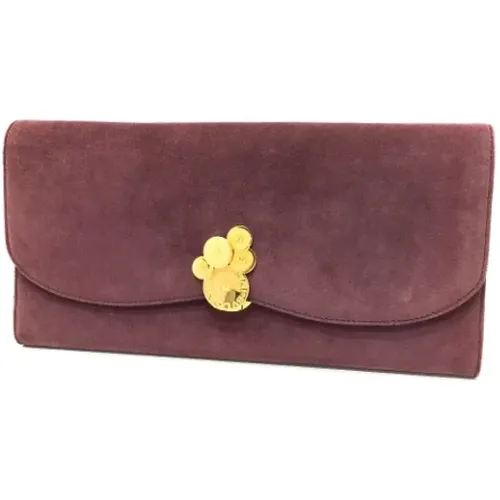 Pre-owned Leather clutches , female, Sizes: ONE SIZE - Bvlgari Vintage - Modalova