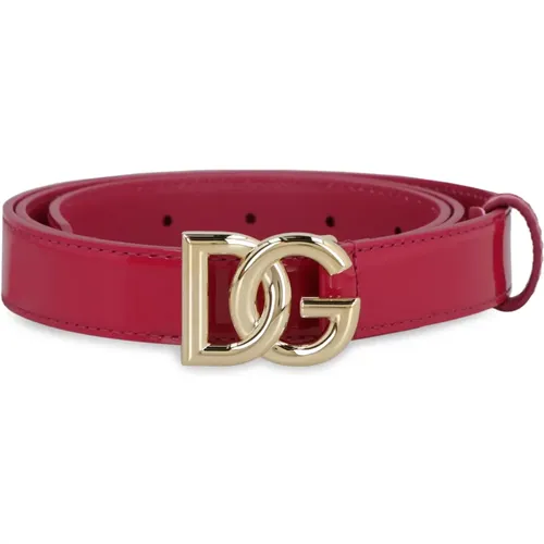 Luxury Leather Belt , unisex, Sizes: 85 CM - Dolce & Gabbana - Modalova