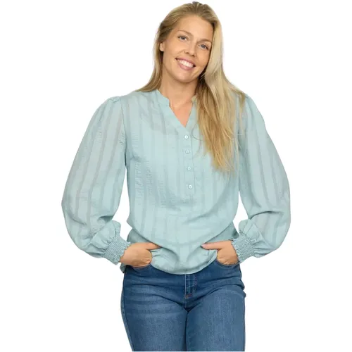 Feminine Blouse Ilenora.Ea24 Ice , female, Sizes: S - 2-Biz - Modalova