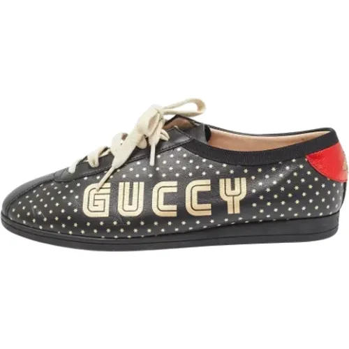 Pre-owned Leder sneakers - Gucci Vintage - Modalova