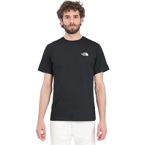 Schwarzes Simple Dome Kurzarm T-Shirt , Herren, Größe: XS - The North Face - Modalova