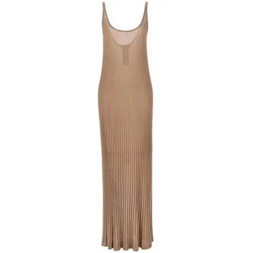 Ritmo Lurex Langes Kleid Damen , Damen, Größe: M - Max Mara - Modalova