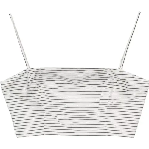 Stripe Print Square Neck Top , female, Sizes: S - Staud - Modalova