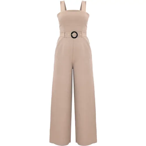 Jumpsuit mit Stretch-Oberteil und Gürtel , Damen, Größe: M - Kocca - Modalova