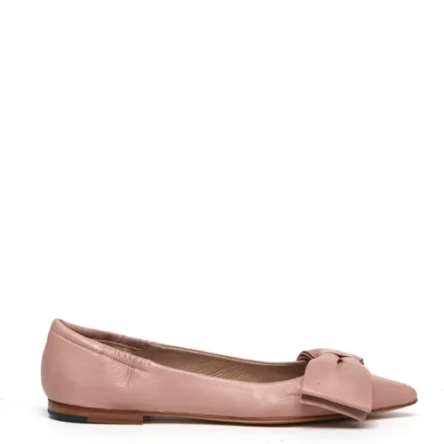 Blush Leather Ballerina Shoes , female, Sizes: 4 1/2 UK, 4 UK - Pomme D'or - Modalova